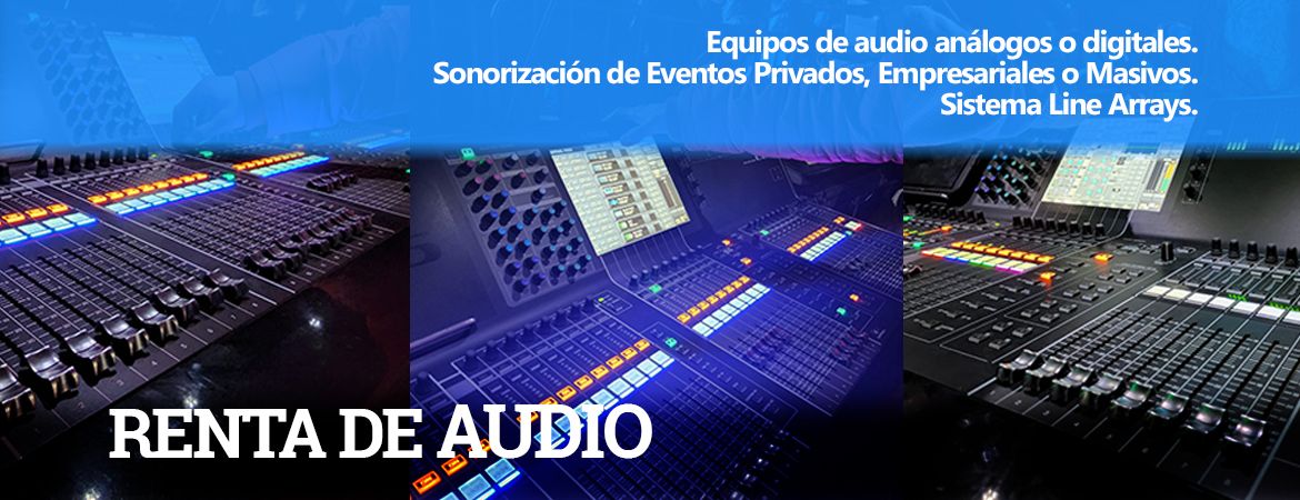 Renta de equipos de audio y video